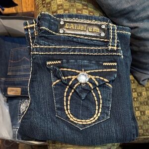 L.A. idol Women's Dark Blue Boot Cut Jeans